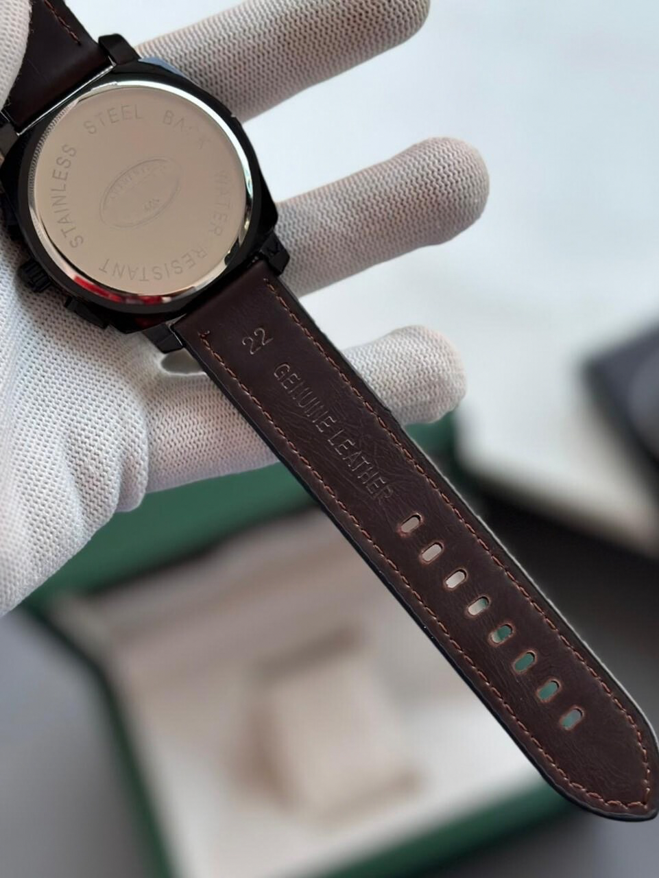 Luxury Chronograph Leather Watch